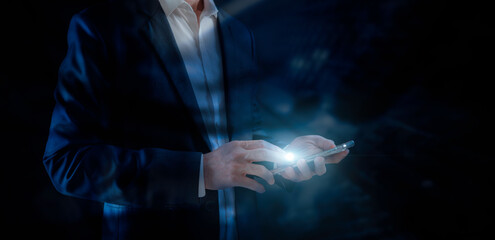 future network concept Hand touching the Metaverse Universe, A Conceptual Shift in Digital Transformation for Next-Generation Technology.