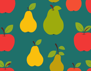 Pear and apple fruit set 