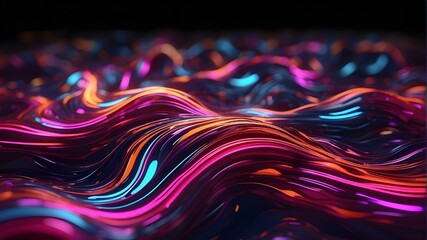 abstract background with lights,  Iridescent liquid wallpaper with swirls and undulations in a black smooth background. Black Smooth Wallpaper has an abstract background with lights and a swirling liq