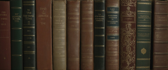 Old books. knowledges withstanding test of time. Wide format.