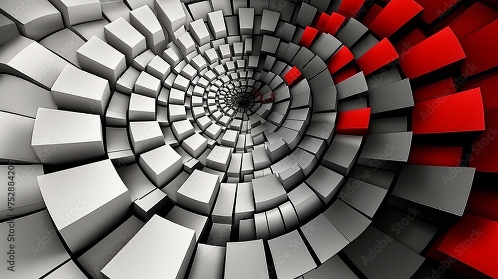 Poster dynamic 3d abstract red and black background ideal for business presentations and design projects