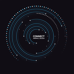 Abstract network connection icon logo design. Vector Illustration