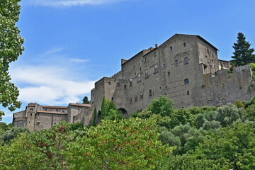 Fototapeta na wymiar Viterbo - panorama dalla città antica e del palazzo dei Papi - Tuscia Lazio