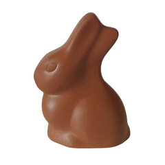 chocolate Easter bunny isolated on white