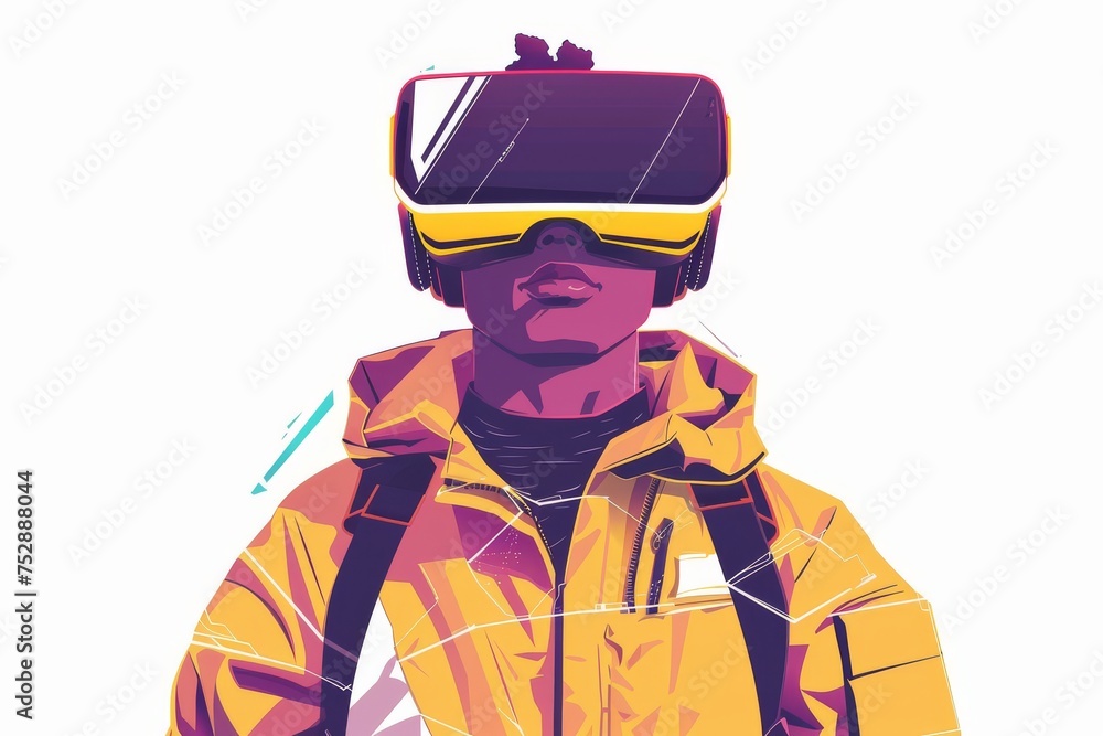 Poster vr extended reality mixed virtual reality goggles for ar. augmented reality glasses pain management 