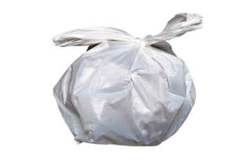 Rubbish bin made of plastic. Clipping path