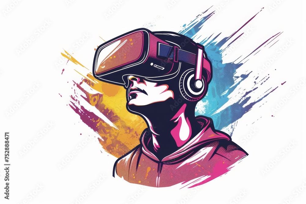 Poster VR Conforming Mixed Virtual Reality Goggles for Uncommon. Augmented reality Glasses Synchronous communication. Future Technology Unity Headset Gadget and Augmented Reality Integration Wearable