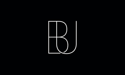 BU, UB, B, U, Abstract Letters Logo Monogram