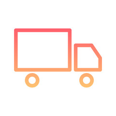 Truck Delivery Gradient Linear Style