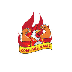 The chicken design logo on which this logo is really good for lower middle-class enterprises