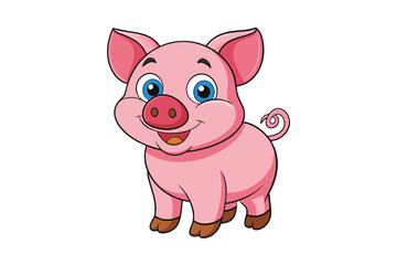 Obraz na płótnie Canvas Illustration of a piggy