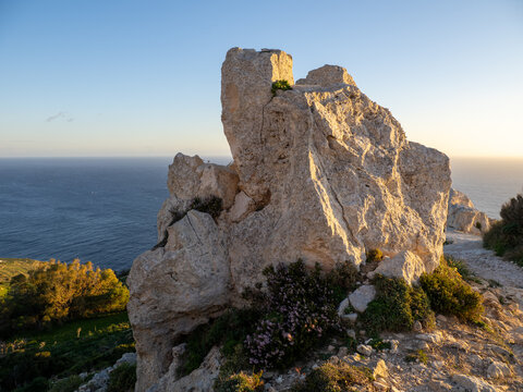 rocks and sea