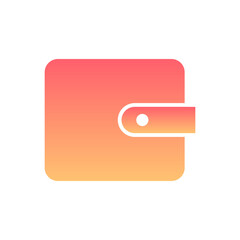 Wallet Flat Gradient Style