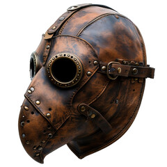 Plague Doctor Mask Isolated on Transparent Background ,generative ai