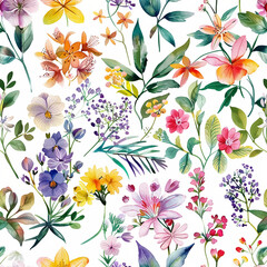 seamless pattern with flowers