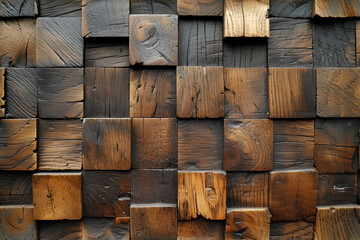 reclaimed wood Wall Paneling texture, Vector wooden background. Highly detailed, photorealistic, grunge wood panels, Generative Ai