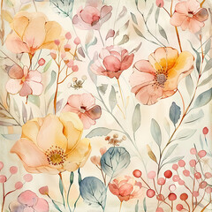seamless pattern with roses