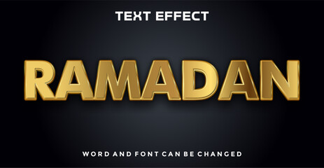 Ramadan editable text effect 