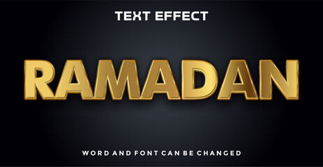 Ramadan editable text effect	