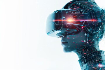 VR watching Crime dramas Mixed Virtual Reality Goggles for Visionaries. AR Glasses Mindful merging. Future Technology Collaborative Headset Gadget and Genetic Engineering Simulations Wearable