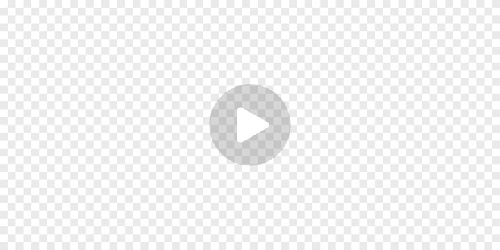 Play icon on transparent background texture. Video player template. Empty movie computer or television screen. Push, click, record button on multimedia app window interface. Vector illustration.