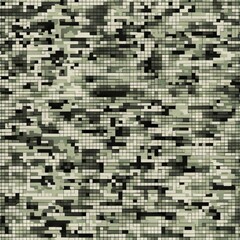 Camouflage Digital Pixel Pattern Textile Background Camo Multicam Woodland