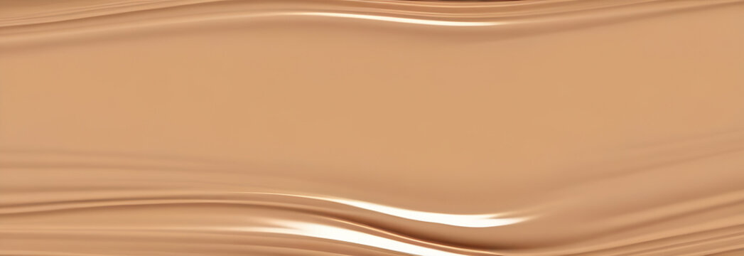 A beige shade of liquid skin foundation. Skin tone swatches. Make up concept.