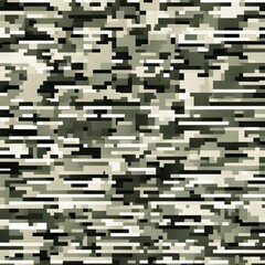 Camouflage Digital Pixel Pattern Textile Background Camo Multicam Woodland