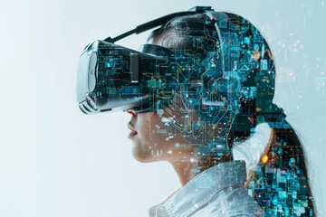 VR watching Wildlife documentaries Mixed Virtual Reality Goggles for Human augmentation. AR Glasses Mindful succeeding. Future Technology Emotional Headset Gadget and Cooking simulations Wearable