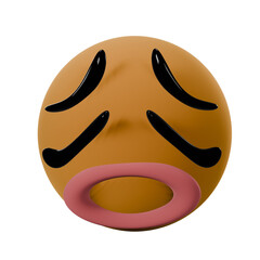 Boring emoji 3d