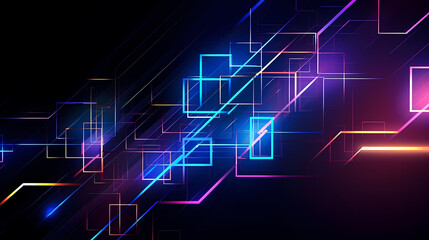 Abstract technology lines background, futuristic abstract shapes technology