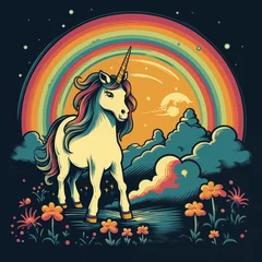 Tuinposter unicorn vector © siam