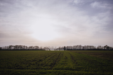 landscape with clouds