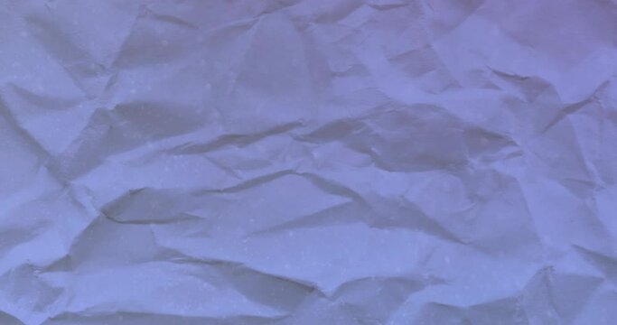 Animation of blue creased paper moving