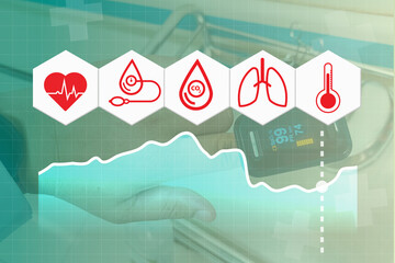  icon vital signs, blood pressure, cardiogram, clinic, doctor, electrocardiogram, 5 basic medical...