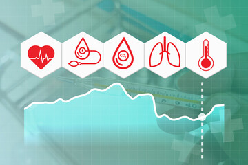  icon vital signs, blood pressure, cardiogram, clinic, doctor, electrocardiogram, 5 basic medical...