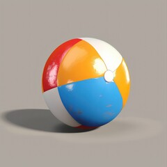 Beach Ball Vector Illustration - Highly Detailed 8K Full Resolution