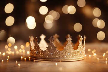 Close-up of a birthday crown or tiara.