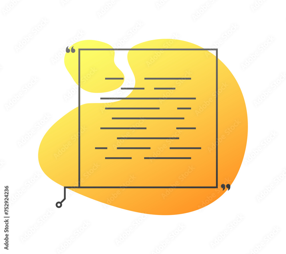 Poster dropdown menu icon. leaf icon. abstract flat style. vector icon