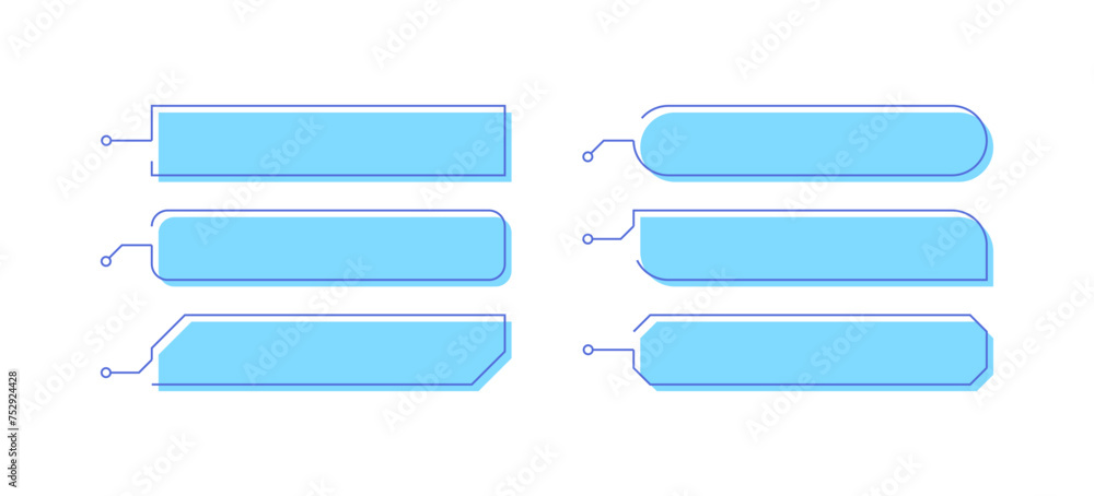 Poster speech bubble icon set. flat style. vector icons