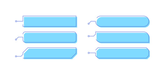 Fototapeta premium Speech bubble icon set. Flat style. Vector icons