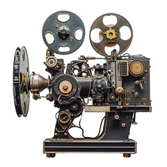 Close Up of an Old Fashioned Movie Projector
