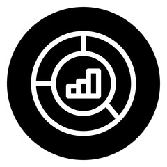 analytics glyph icon