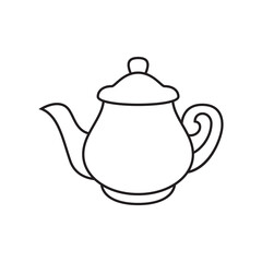 Kettle line icon, kitchen and teapot, kettle vector icon.