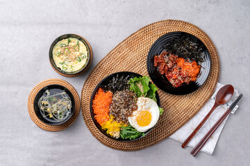 boneless, crab marinated, bibimbap, set menu, Korean food, cockles, soy sauce, marinated, shrimp sauce, abalone, seafood, side dishes