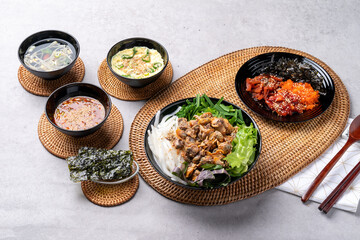 boneless, crab marinated, bibimbap, set menu, Korean food, cockles, soy sauce, marinated, shrimp...
