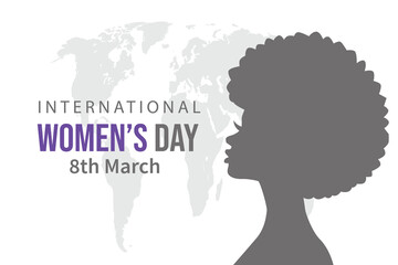 8th march international women's day banner vector, International womens day concept poster. Embrace equity woman illustration background. 2023 women day campaign theme 