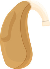 Electronic hearing aid icon cartoon vector. Noisy level. Medical health analog