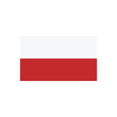 poland flag icon vector