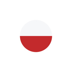 poland flag icon vector